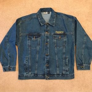Denim Trucker Jacket 2XL Cannery Casino Hotel Las Vegas Blue Cotton Outerwear